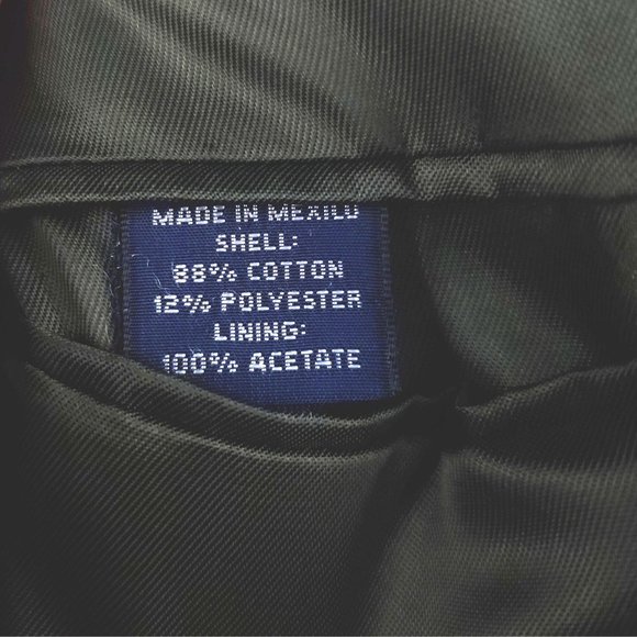 Polo Ralph Lauren Corduroy Olive Green 3 Button Sports Coat Blazer Mens Large - Picture 8 of 10